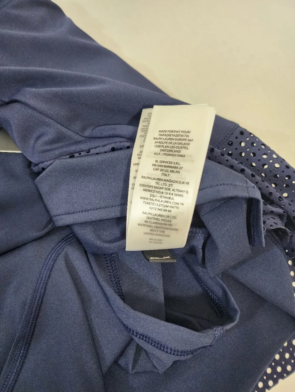 RLX Ralph Lauren Golf Skort Navy Athletic Tennis Skirt Stretch Size S - Picture 9 of 10
